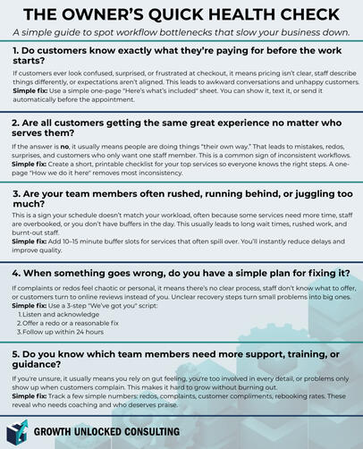 5 question guide that helps you spot the workflow bottlenecks slowing your business down.