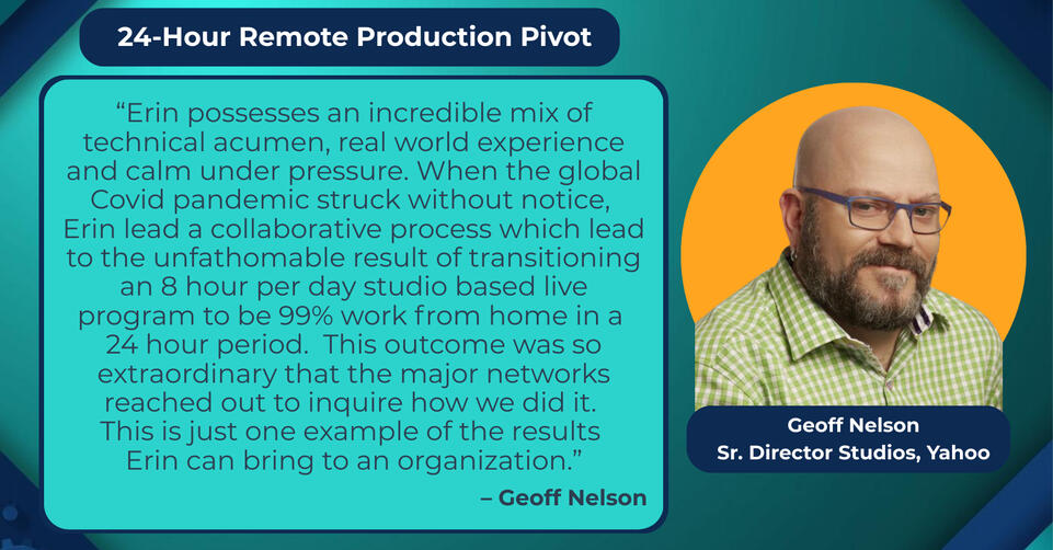 Sr. Director, Studios at Yahoo